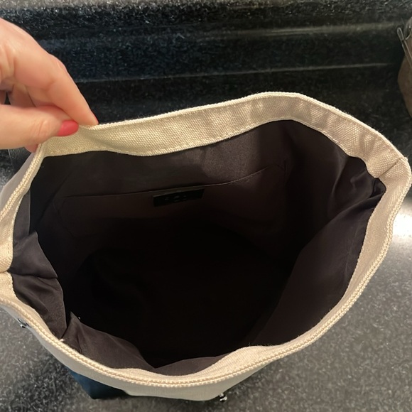 Deux Lux: Canvas Backpack with Vegan Leather Trim - Picture 8 of 16